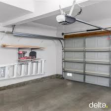 Delta 16 In X 21 In Heavy Duty Wall Rack Adjustable 3 Tier Lumber Rack Holds 480 Lbs Steel Garage Wall Shelf With Brackets Gray