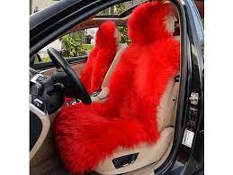 Wool Faux Sheepskin Seat Covers