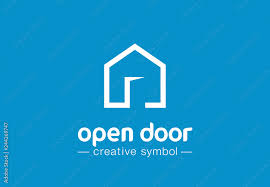 Open Door Creative Symbol Concept Home