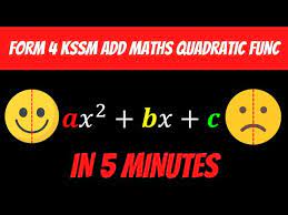 Add Math Quadratic Functions