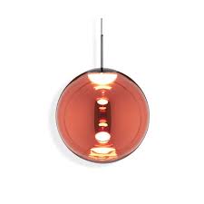 Globe Led Pendant 50cm Copper