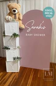 Custom Baby Shower Vinyl Decal For Arch