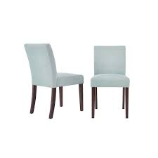 Stylewell Banford Sable Brown Wood Upholstered Dining Chair With Back And Charleston Teal Seat Set Of 2