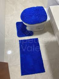 Jogo De Banheiro Macarrão Azul