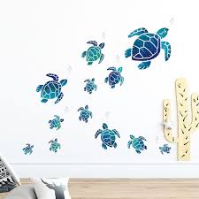 12 Pieces Sea Turtle Wall Decals Turtle