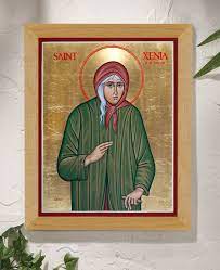 St Xenia Original Icon 20 Tall