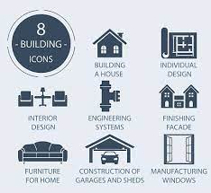 Construction Of The House Stock Clipart