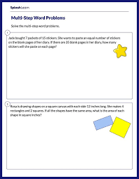 Solve Multi Step Word Problems Math