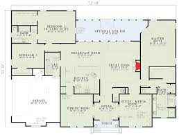 3 Bed Brick Home Plan Two Master Suites