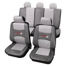 Stylish Grey Seat Covers Set For