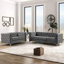 Loveseat And Sofa Couch Set