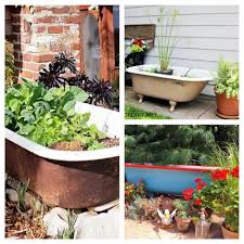 Using An Old Bathtub As A Container In