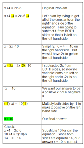 Master Algebra Equations With Variables