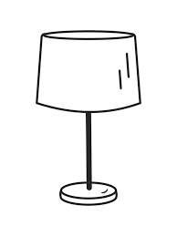 Table Lamp Icon Isolated On White