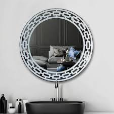Wainscot Wall Mirror 22 Round Yarbough Design