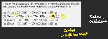 Sodium Hydroxide And Hydrogen Gas