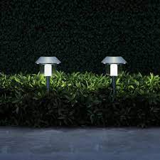Solar Pathway Lights 17 Stainless Steel Outdoor Stake Lighting