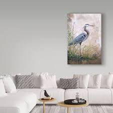 Trademark Fine Art Ali30075 C1624gg Jean Plout Heron In The Reeds Ca