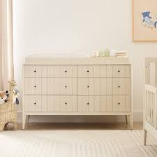 Lively Wide Changing Table Soft Chalk West Elm