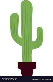 Cactus Pot Plant Green Icon Graphic