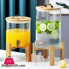 Glass Drink Dispenser With Spout