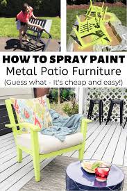 How To Paint Metal Patio Furniture With