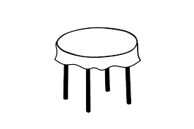 Round Table With Tablecloth