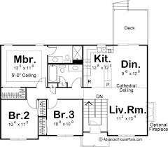 Split Level Traditional House Plan