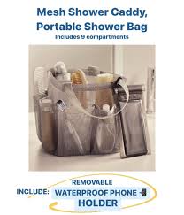 Mesh Shower Caddy Portable Shower Bag