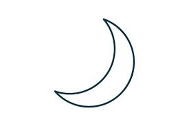 Icon Moon Line Art Graphic By