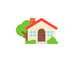 Garden Vector Isolated Emoticon House
