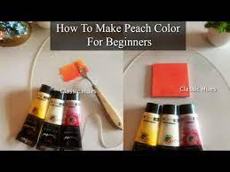 How To Make Peach Colour Acrylic