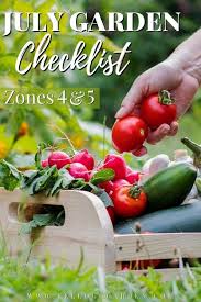 Summer July Garden Checklist Zones 4 5
