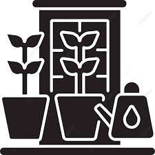 Black Glyph Icon Web Farm Veggie Vector