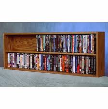 Shelf Mount Dvd Vhs Tape Book Cabinet
