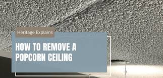 How To Remove Popcorn Ceilings And
