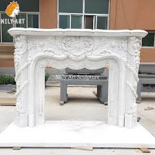 Marble Modern French Fireplace With