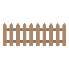 Wooden Decorative Fence Icon Png Svg