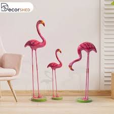 Thedecorshed Pack Of 3 Flamingos For