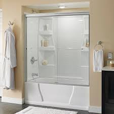 Wide Sliding Semi Frameless Tub Door