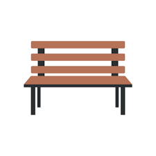 Bench Icon In Flat Style Comfortable