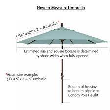 10 Square Replacement Umbrella Canopy