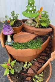 How To Make A Broken Pot Fairy Garden