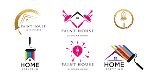 Set Painting Logo Design Renovation