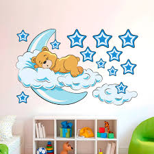 Baby Room Stickers Teddy Bear In The