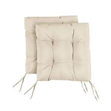 Sorra Home Natural Tufted Chair Cushion
