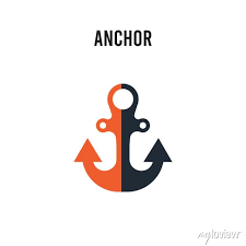 Anchor Vector Icon On White Background