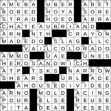 La Times Crossword 16 Jun 20 Tuesday