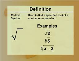 Radicals Radical Symbol