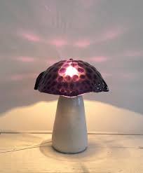 Mushroom Lamp In Murano Glass And